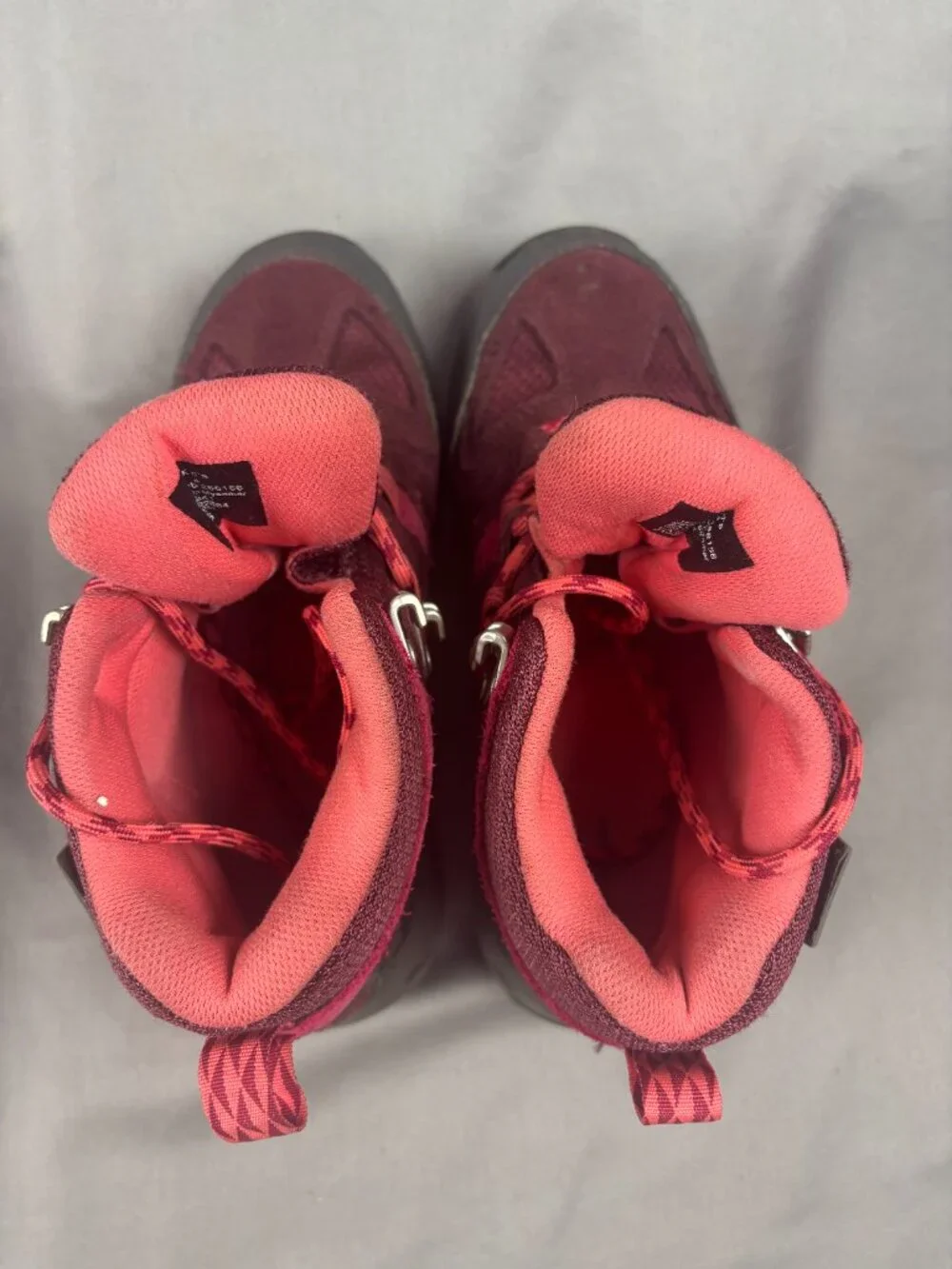 L.L. Bean Kids Trail Model Hiker Lace Up Boots Youth Kids Size 4.0 Black Cherry